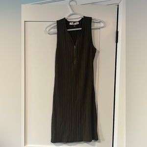 Halter top zip up dress